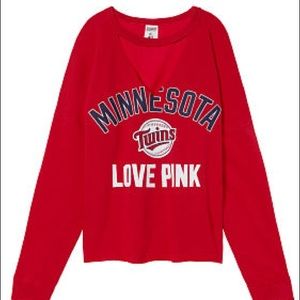 PINK MN Twins Sweatshirt Large